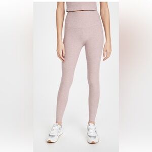 Beyond Yoga High Waisted Midi Leggings in Chai